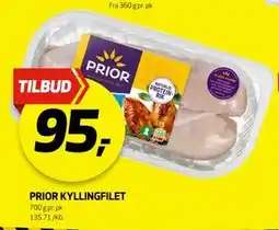 Bunnpris PRIOR KYLLINGFILET, NOK 95 tilbud
