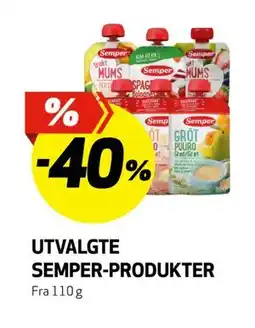 Bunnpris UTVALGTE SEMPER-PRODUKTER tilbud