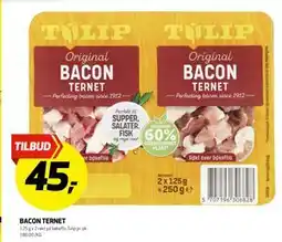 Bunnpris BACON TERNET, NOK 45 tilbud
