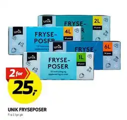 Bunnpris UNIK FRYSEPOSER, NOK 25 tilbud