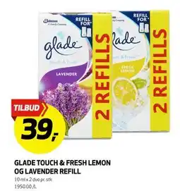 Bunnpris GLADE TOUCH & FRESH LEMON OG LAVENDER REFILL, NOK 39 tilbud