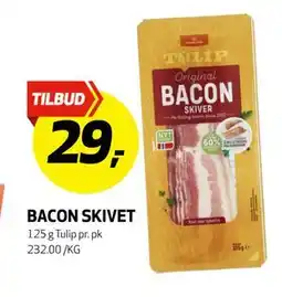 Bunnpris BACON SKIVET, NOK 29 tilbud