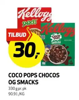 Bunnpris COCO POPS CHOCOS OG SMACKS, NOK 30 tilbud