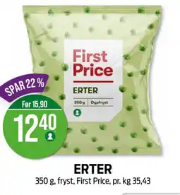 Kiwi FIRST PRICE Erter tilbud