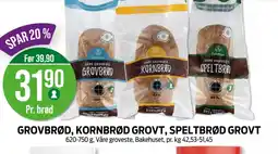 Kiwi Grovbrød, kornbrød grovt, speltbrød grovt tilbud