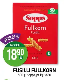 Kiwi SOPPS Fusilli fullkorn tilbud