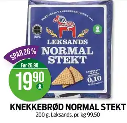 Kiwi LEKSANDS Knekkebrød normal stekt tilbud