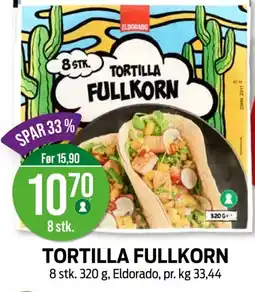 Kiwi ELDORADO Tortilla fullkorn tilbud