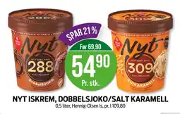 Kiwi Nyt iskrem, dobbelsjoko/salt karamell tilbud