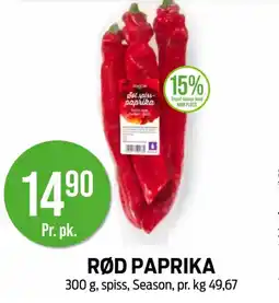 Kiwi Rød paprika tilbud