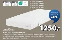 JYSK STRIA PS25 vendbar madrass tilbud
