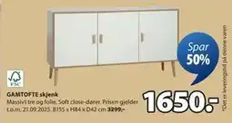 JYSK GAMTOFTE skjenk, NOK 1650 tilbud