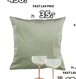 JYSK ERTEVIKKE pynteputetrekk, NOK 35 tilbud