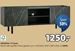 JYSK KRONDAL TV-benk, NOK 1250 tilbud
