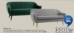 JYSK EGEDAL sofa, NOK 3000 tilbud
