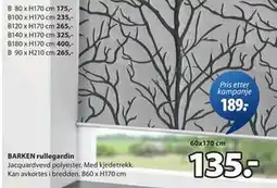 JYSK BARKEN rullegardin tilbud