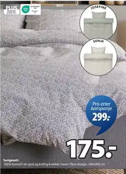 JYSK Sengesett, NOK 175 tilbud