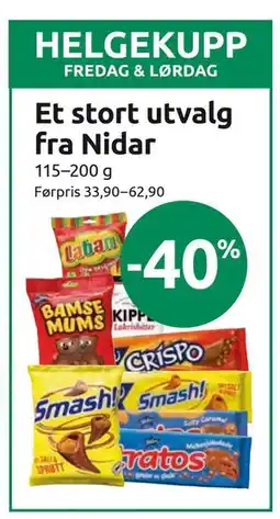 Joker Et stort utvalg fra Nidar tilbud