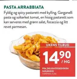 Jacobs PASTA ARRABBIATA, NOK 14.9 tilbud