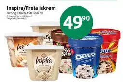 Joker Inspira/Freia iskrem, NOK 49.9 tilbud