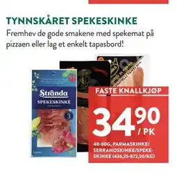 Jacobs TYNNSKÅRET SPEKESKINKE, NOK 34.9 tilbud