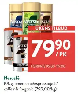 Jacobs Nescafé, NOK 79.9 tilbud