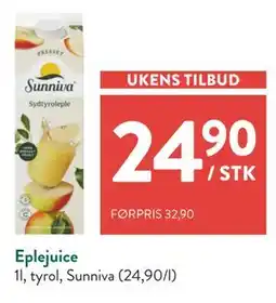 Jacobs Eplejuice, NOK 24.9 tilbud