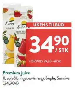 Jacobs Premium juice, NOK 34.9 tilbud