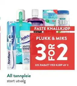 Jacobs All tannpleie tilbud