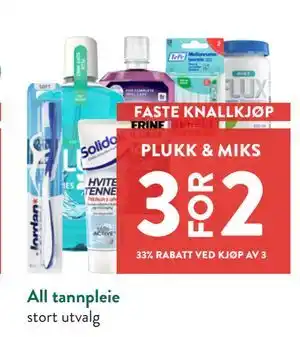 Jacobs All tannpleie tilbud