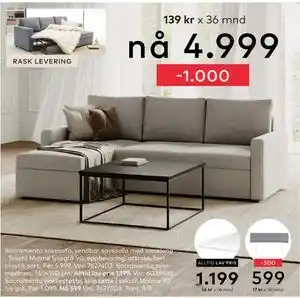 Skeidar Sacramento overmadrass, NOK 1199 tilbud