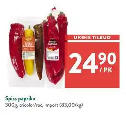 Jacobs Spiss paprika, NOK 24.9 tilbud