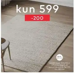 Skeidar Lærdal teppe 160x230cm, NOK 599 tilbud