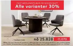 Skeidar Woodcraft spisebord, NOK 36898, Medlemspris tilbud