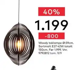 Skeidar Woody taklampe Ø:59cm, NOK 1199 tilbud