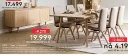 Skeidar Woodcraft spisebord, NOK 29269, Medlemspris tilbud