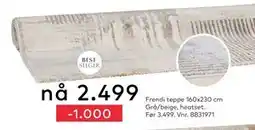 Skeidar Frendi teppe, NOK 2499 tilbud