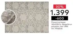 Skeidar Flowering teppe, NOK 1399 tilbud