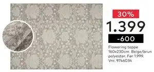 Skeidar Flowering teppe, NOK 1399 tilbud