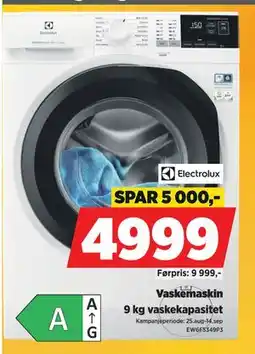 POWER Vaskemaskin, NOK 4999 tilbud