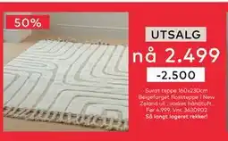 Skeidar Surat teppe, NOK 2499 tilbud