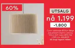 Skeidar Coron taklampe, NOK 1199 tilbud