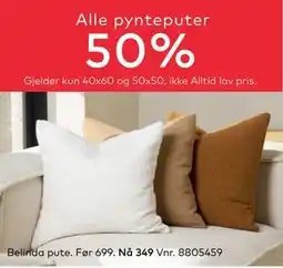 Skeidar Belinda pute., NOK 349 tilbud