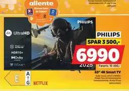 POWER 65 4K Smart TV, NOK 6990 tilbud