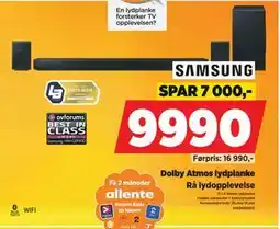 POWER Dolby Atmos lydplanke, NOK 9990 tilbud