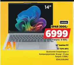 POWER 14 bærbar PC, NOK 6999 tilbud