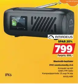 POWER Bluetooth-høyttaler, NOK 799 tilbud