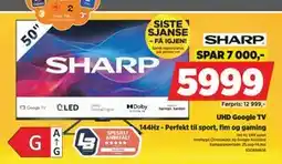 POWER UHD Google TV, NOK 5999 tilbud