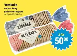 Eurocash Vetekaka, SEK 50 tilbud