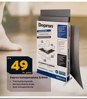 Megaflis Depron isolasjonsplate 3/6mm tilbud